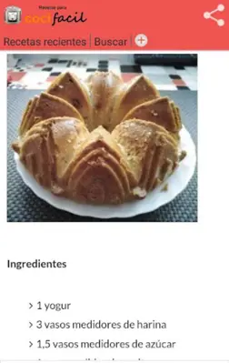 Recetas Cocifacil android App screenshot 0