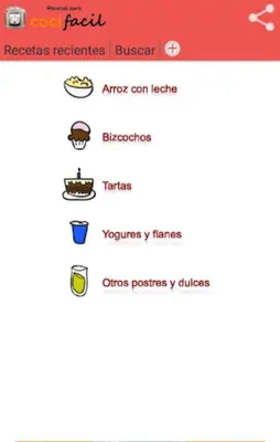 Recetas Cocifacil android App screenshot 2